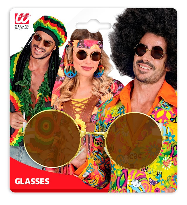 Hippie Glasses With Brown Lenses