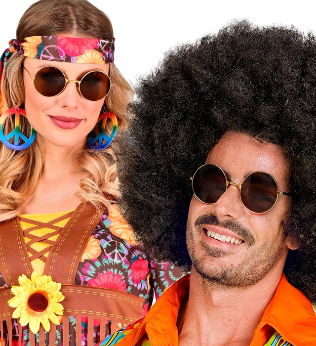 Hippie Glasses With Brown Lenses