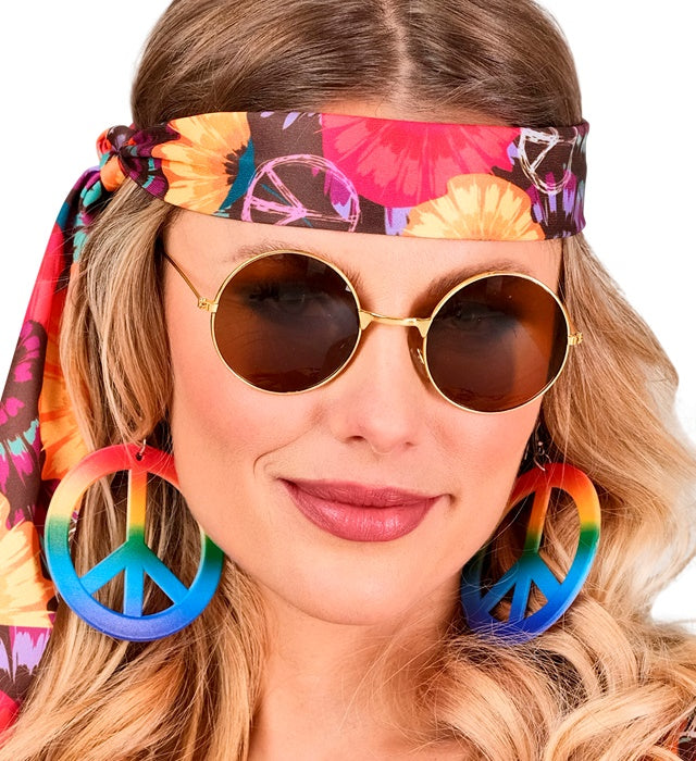 Hippie Glasses With Brown Lenses