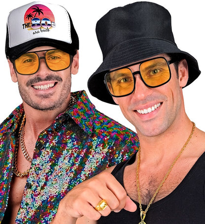 The 90S Hip Hop Glasses With Yeloow Lenses