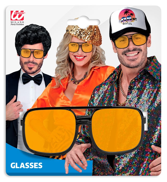 The 90S Hip Hop Glasses With Orange Lenses