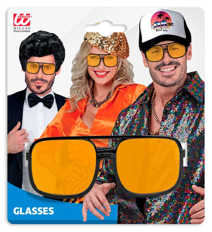 The 90S Hip Hop Glasses With Orange Lenses