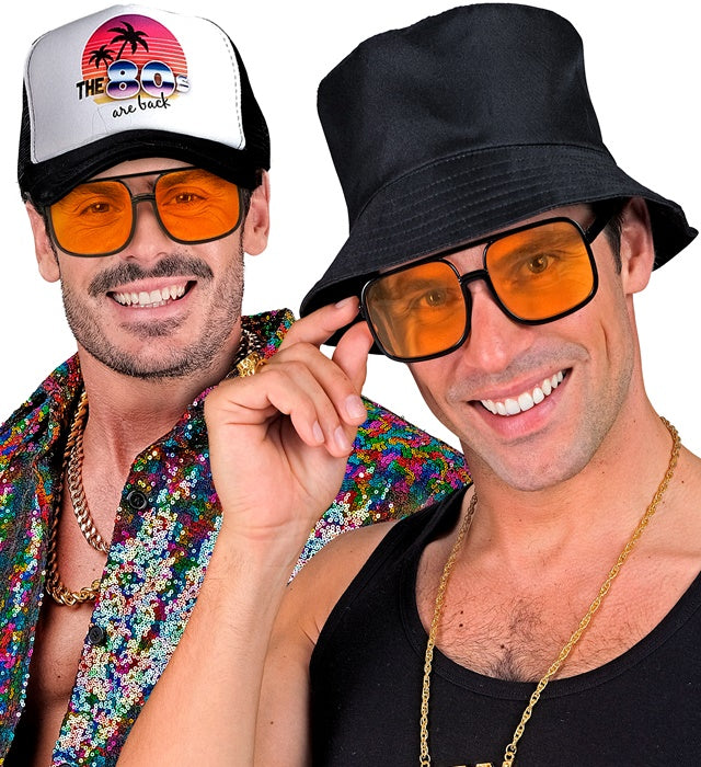 The 90S Hip Hop Glasses With Orange Lenses