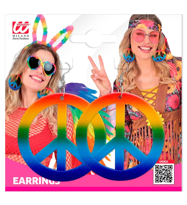 Rainbow Hippie Earrings 