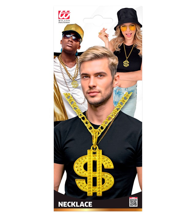 Dollar Necklace With Quality Chain &amp; Pendant - 70 Cm 