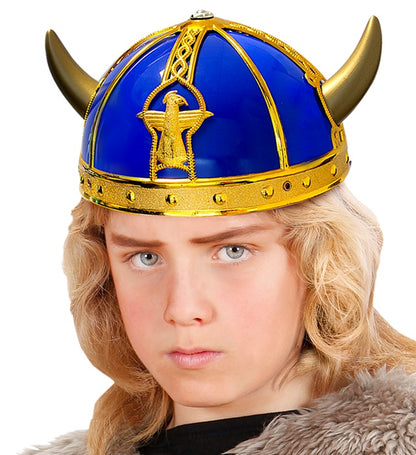 Viking Helmet Hard Plastic Metallic