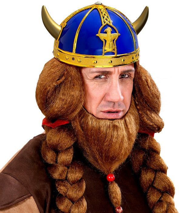 Viking Helmet Hard Plastic Metallic