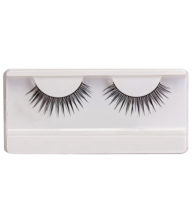 Black Spiked Eyelashes With Glass Bottle Glue