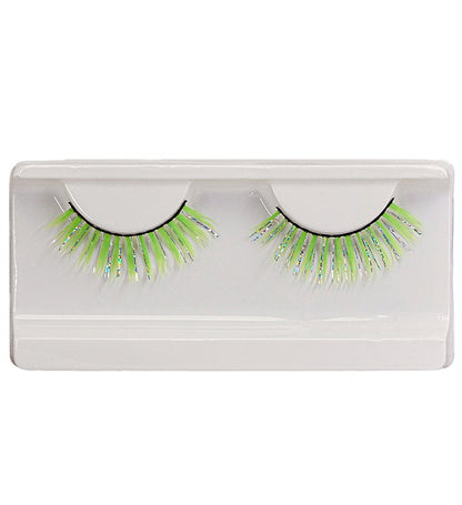 Green Holographic Fashion Eyelashes With Glue Tube