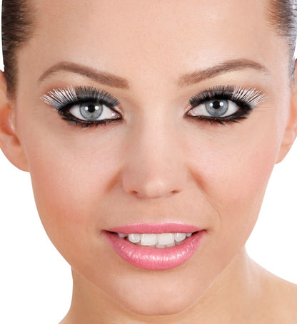 Metallic Celebrity Eyelashes With Glue Tube - Black-Gold & Black-Silver Ass.