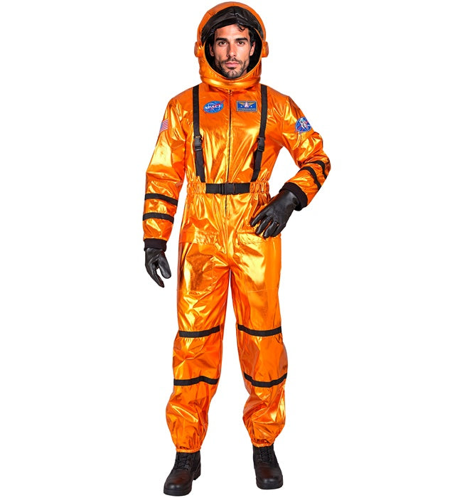 Orange Astronaut  Jumpsuit, Helmet 