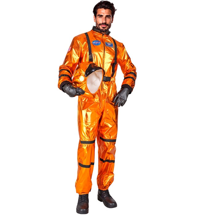 Orange Astronaut  Jumpsuit, Helmet 