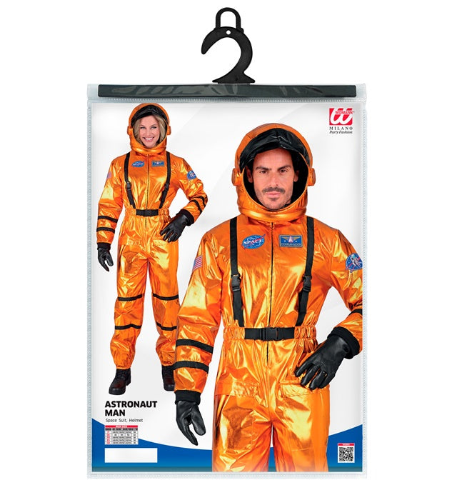 Orange Astronaut  Jumpsuit, Helmet 