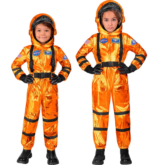 Orange Astronaut  Jumpsuit, Helmet 
