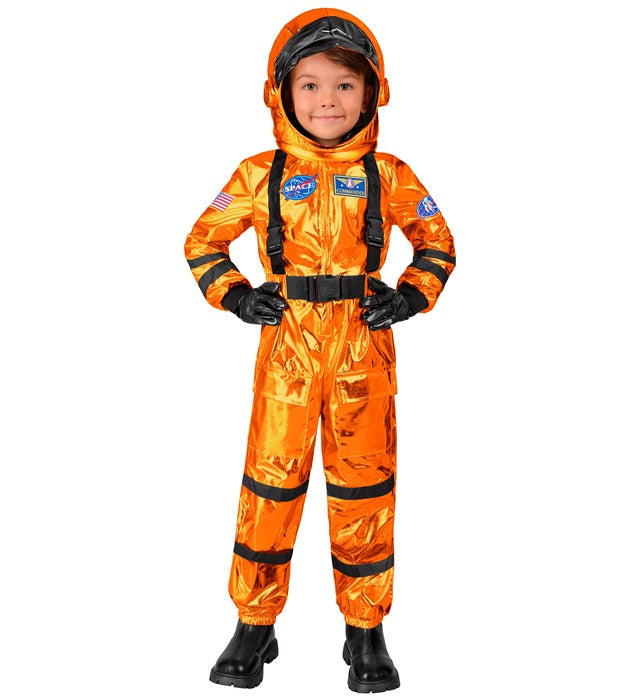 Orange Astronaut  Jumpsuit, Helmet 