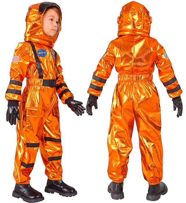 Orange Astronaut  Jumpsuit, Helmet 