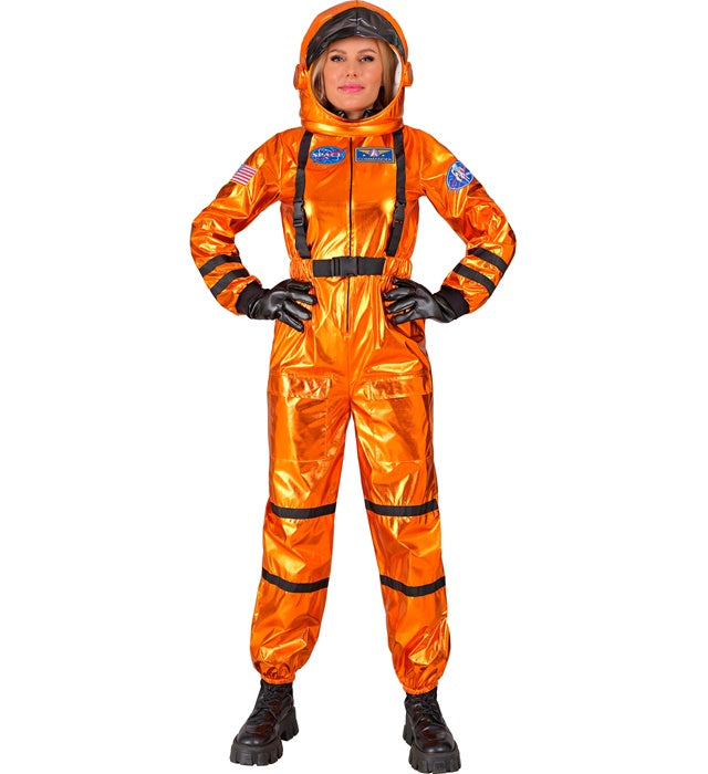 Orange Astronaut  Jumpsuit, Helmet 