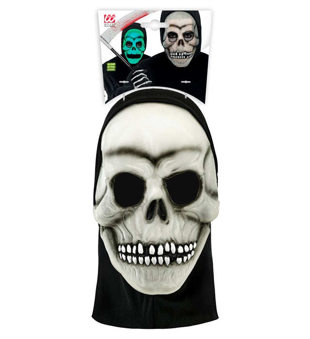 Mask Hooded Skull Latex Glow In The Dark 