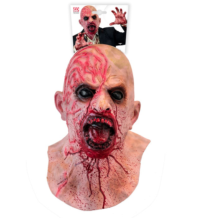 Mask Full Head Neckpiece Zombie Latex 
