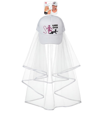 Hat Cap With Veil Game Over
