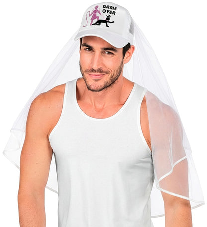 Hat Cap With Veil Game Over