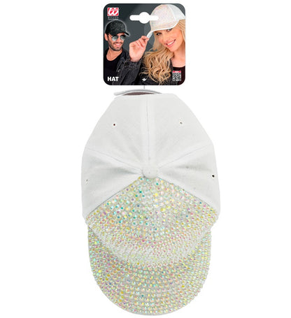 Hat Cap Strass Pearled