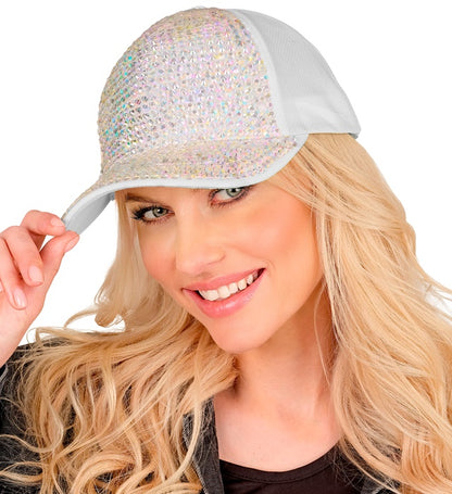 Hat Cap Strass Pearled