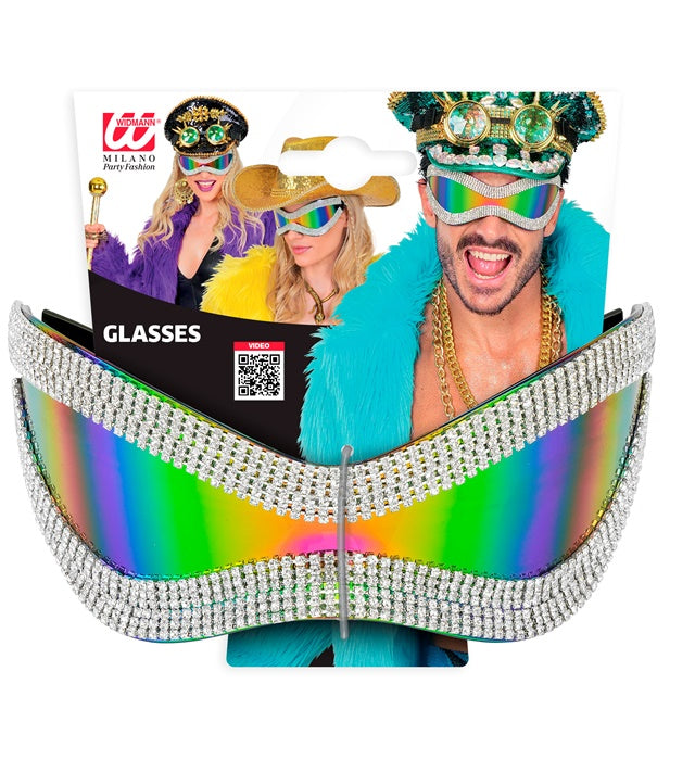 Glasses Strass Oversized Multicolor Lenses