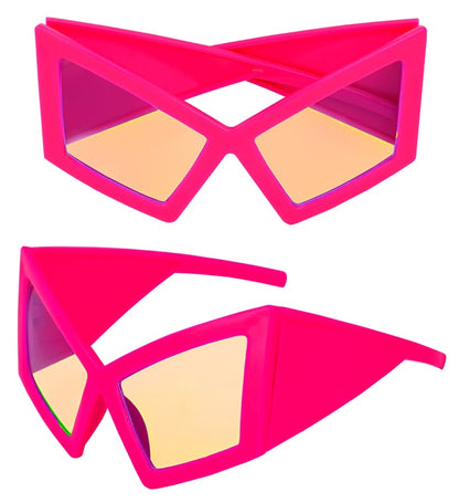 Glasses Oversized Neon Pink
