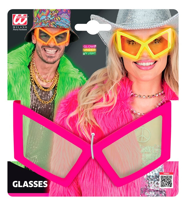 Glasses Oversized Neon Pink