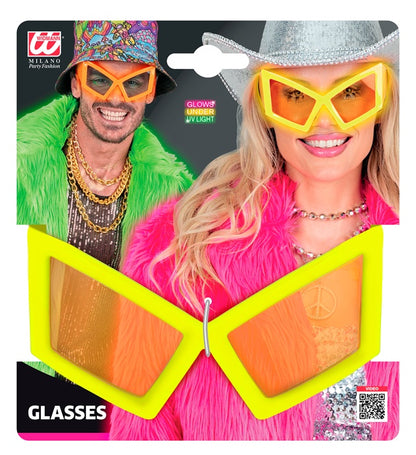 Glasses Oversized Neon Yellow