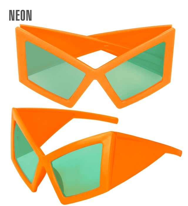 Glasses Oversized Neon Orange