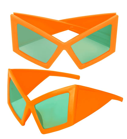 Glasses Oversized Neon Orange