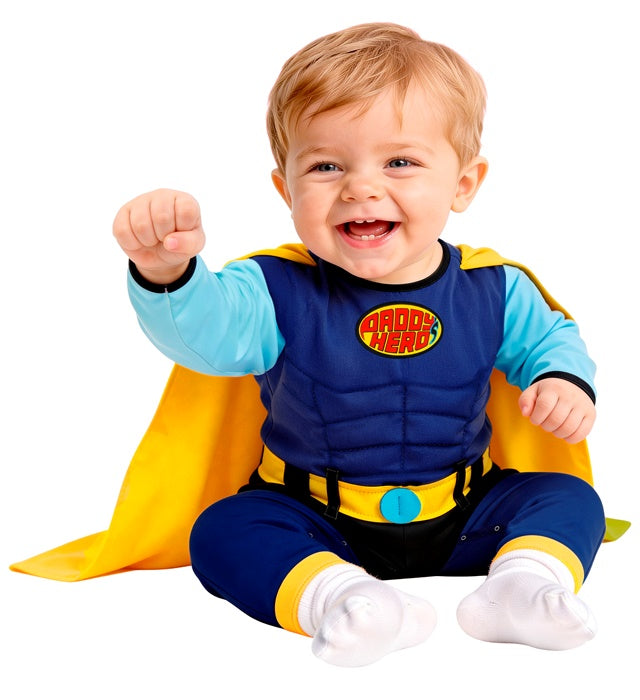 Super Baby  Jumpsuit With Cape 