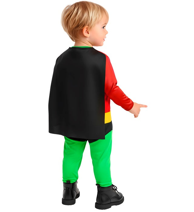 Super Baby  Jumpsuit With Cape 