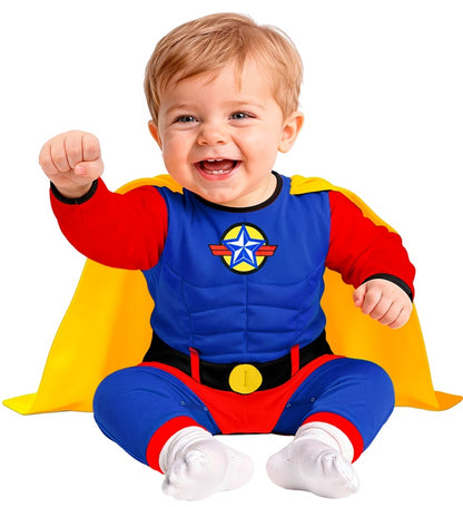 Super Baby  Jumpsuit With Cape 