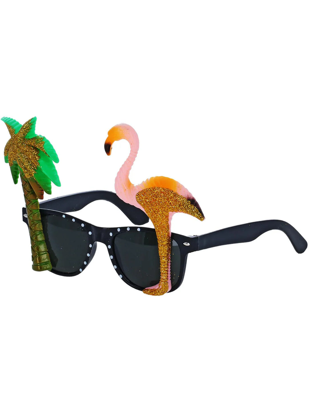 Hawaiian Specs with Flamingo and Palm Tree Accents Party Accessory