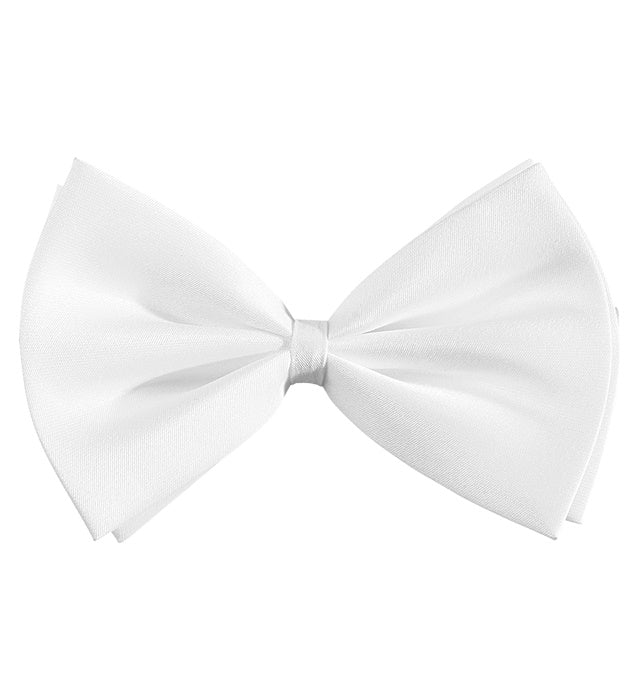 Deluxe Bow Tie White - Adjustable