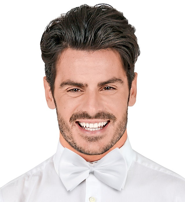 Deluxe Bow Tie White - Adjustable