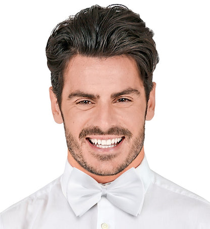 Deluxe Bow Tie White - Adjustable