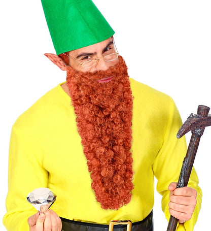 Red Maxi Beard With Moustache