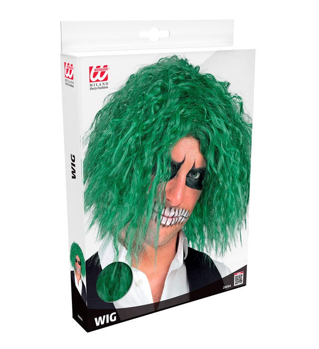 Green Sinsiter Clown Wig In Box