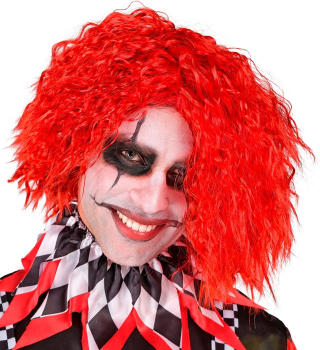 Red Sinsiter Clown Wig In Box