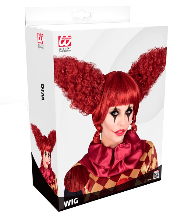 Vintage Creepy Clown Wig In Box