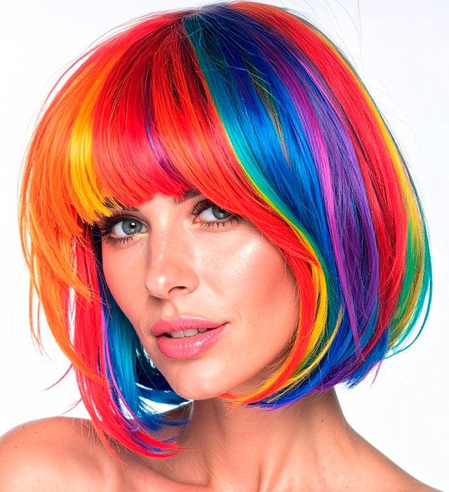 Rainbow Wig In Box
