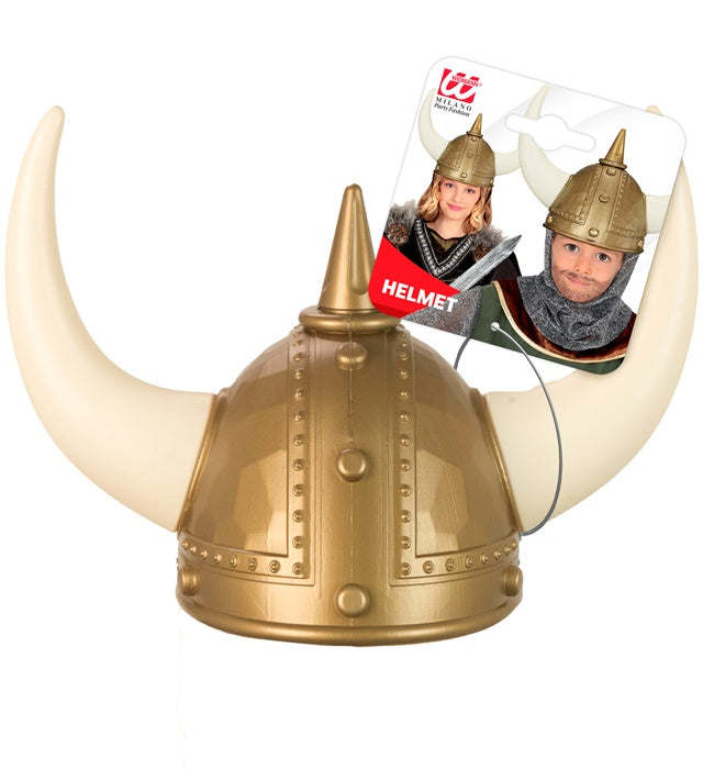 Viking Spiked Helmet Hard Plastic - Child Size