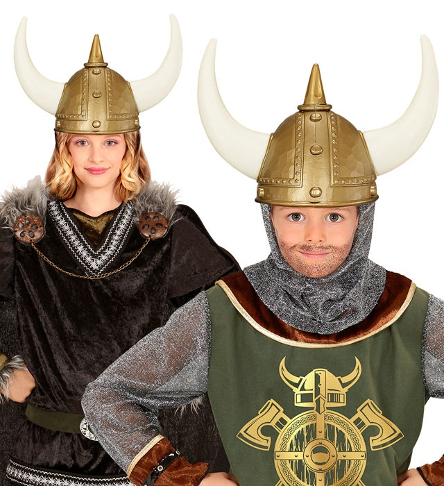 Viking Spiked Helmet Hard Plastic - Child Size