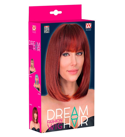 Burgundy Layla Dream Hair Wig In Color Box