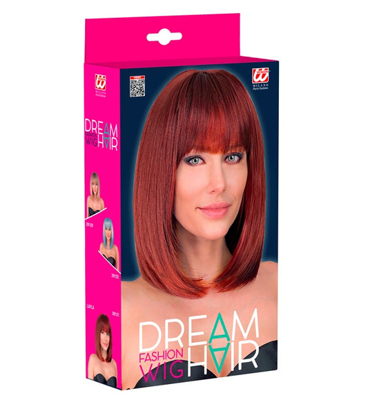 Burgundy Layla Dream Hair Wig In Color Box
