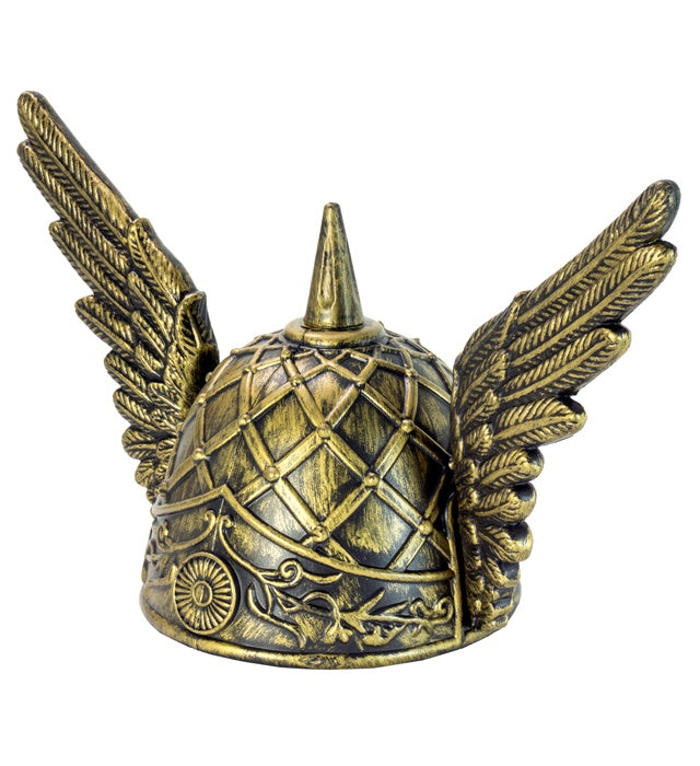 Viking Spiked Helmet With Wings Hard Plastic - Adult Size